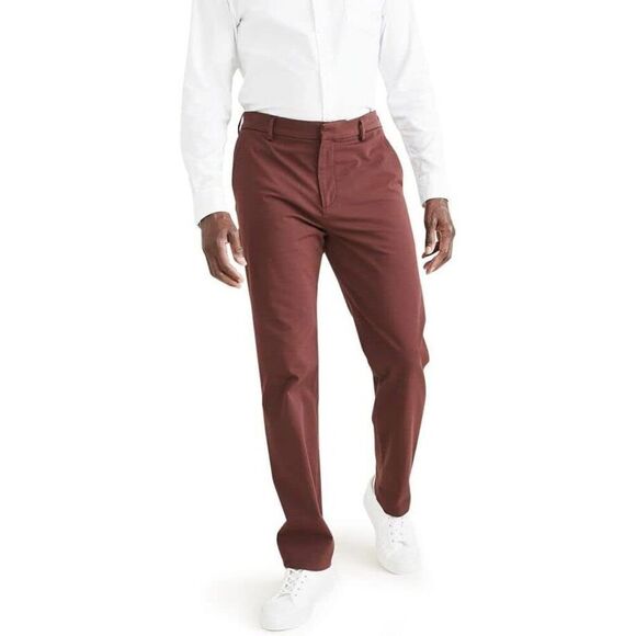 Dockers City Tech 354770036 Trouser Mens Bitter Chocolate Cotton Slim Fit MCWW57 - Picture 9 of 9